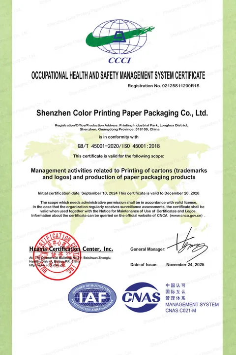 ISO 45001:2018 Occupational Health and Safety Certificate