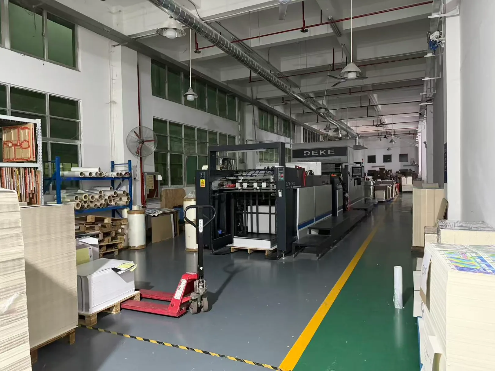 DEKE finishing and lamination line
