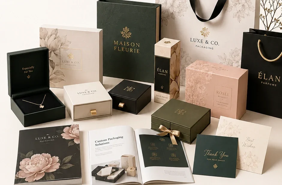 Dedicated mobile hero products for luxury boxes paper bags and premium print