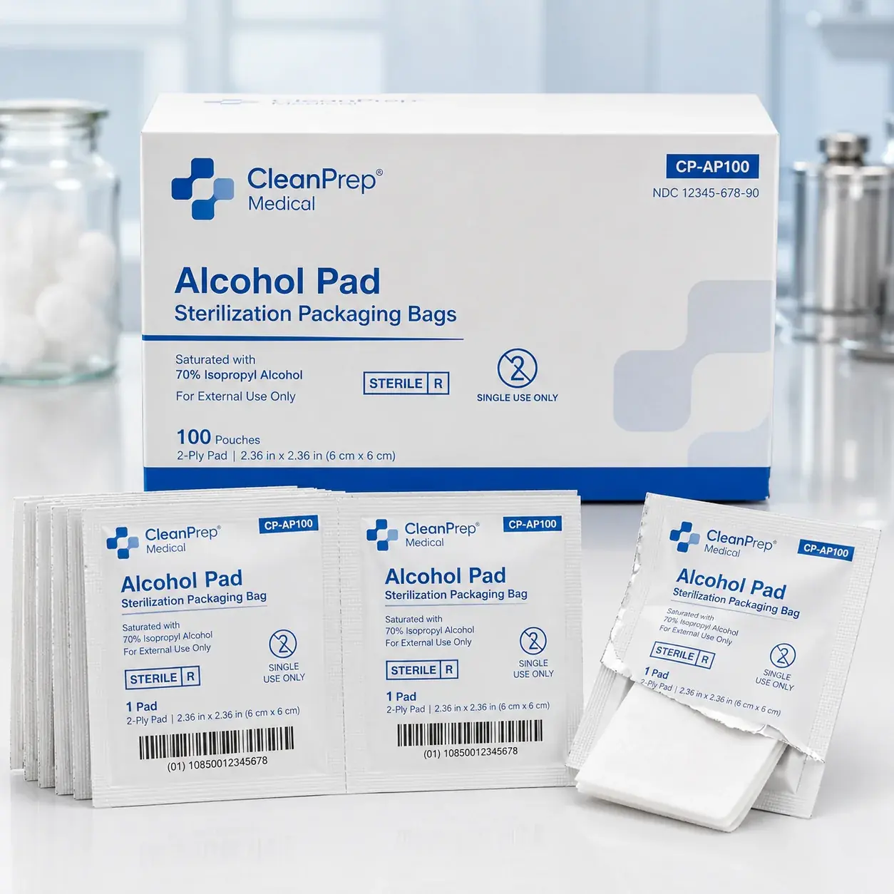 Alcohol Pad Sterilization Packaging Bags main image