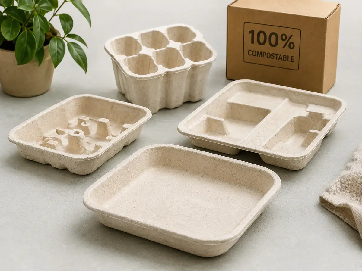 Custom Biodegradable Mycelium Packaging Trays | Eco Compostable Bio-Based Inserts main image