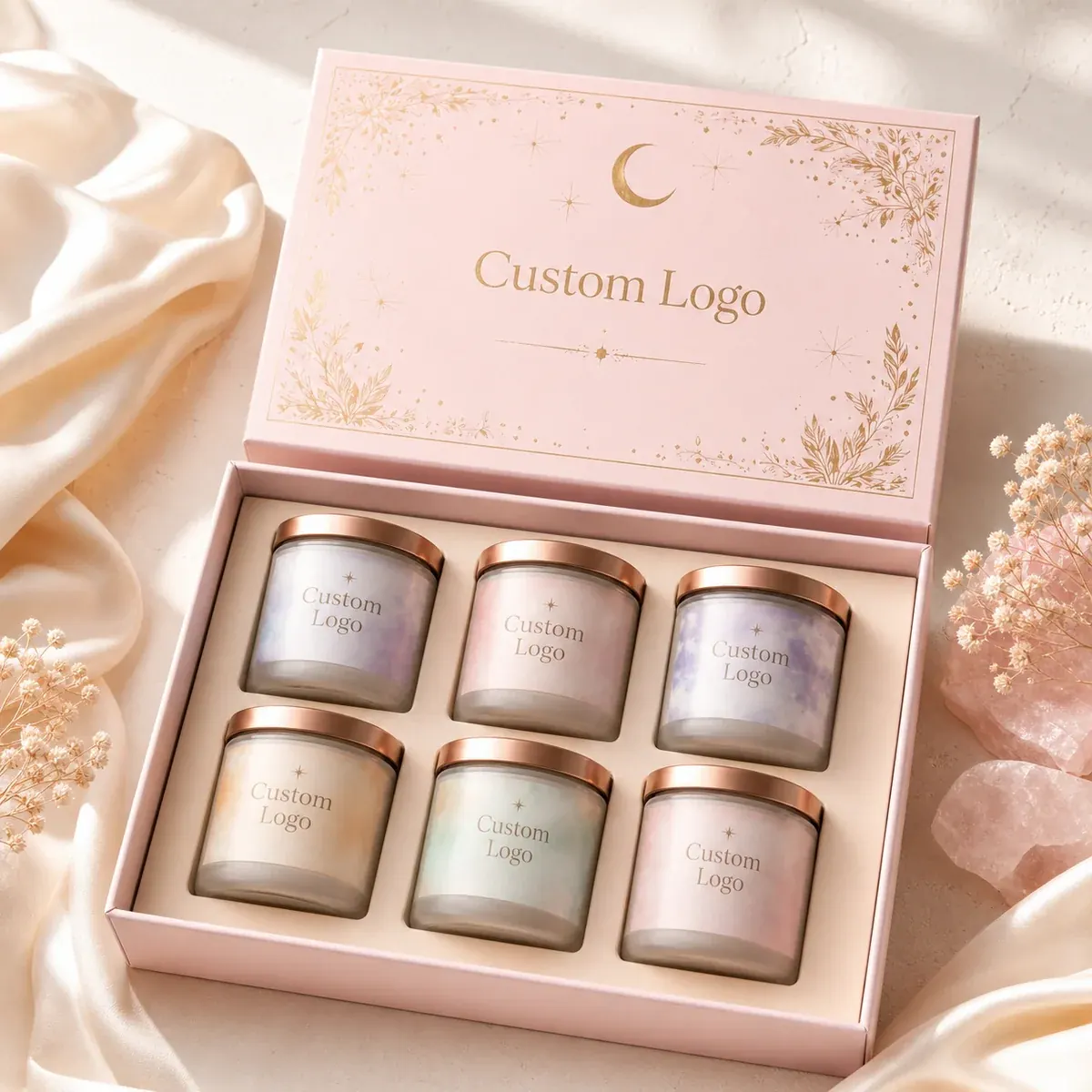 Custom 6-Candle Gift Box for Aromatherapy Discovery Sets