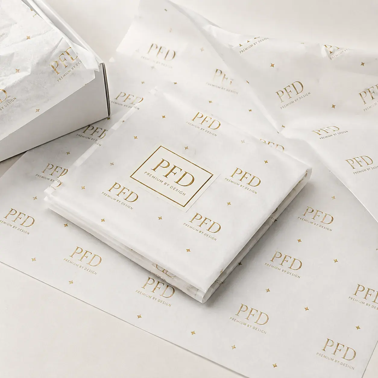 Custom Wrapping Paper with Logo | Premium Branded Tissue Paper Packaging for Gifts & Retail Products main image