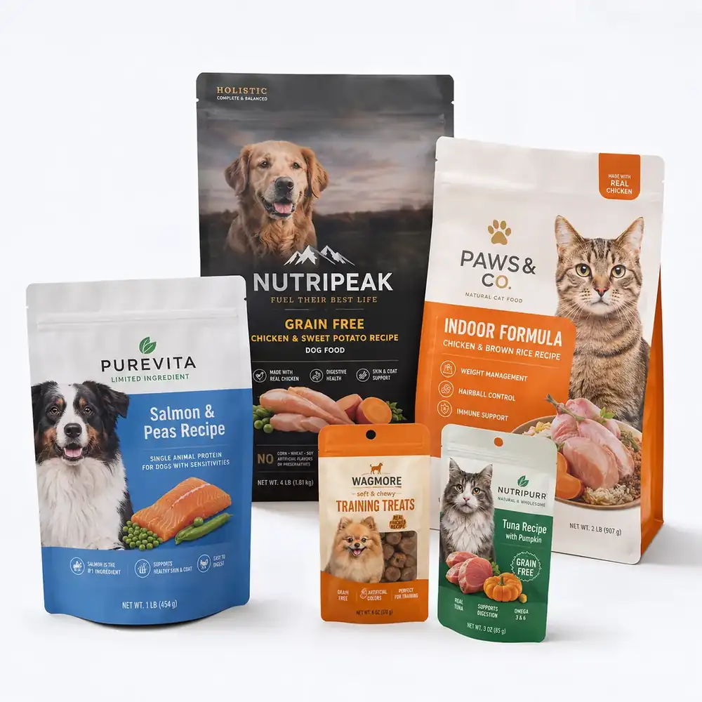 Pet Food Stand Up Pouches main image