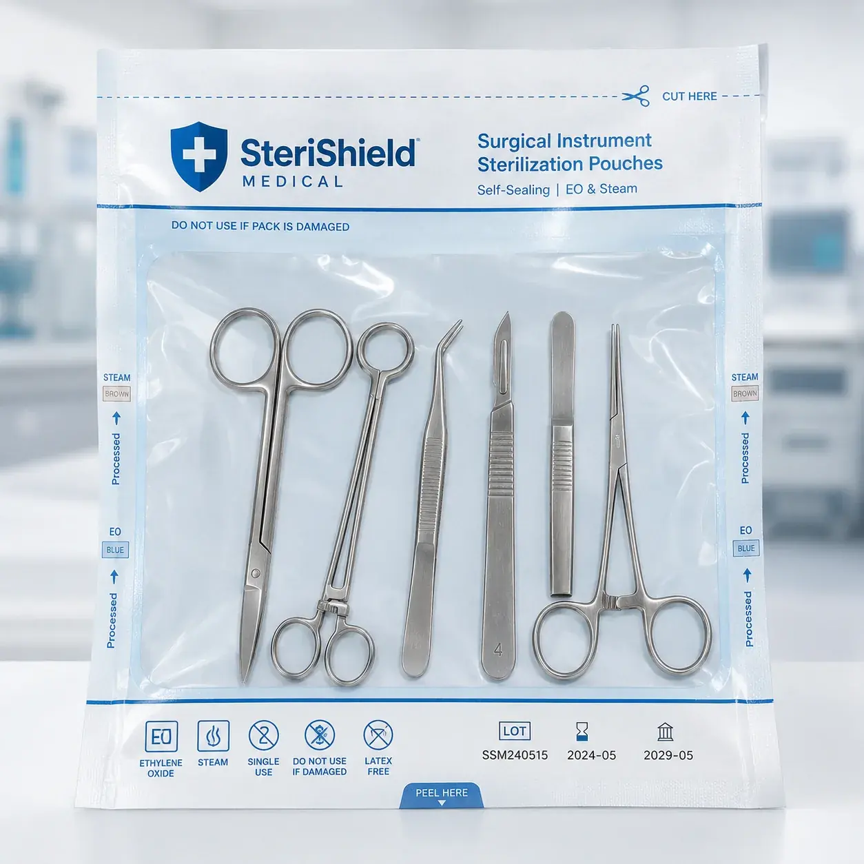 Surgical Instrument Sterilization Pouches main image